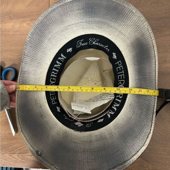 Free People x Peter Grimm Levon Distressed Straw Hat - Picture 10 of 12